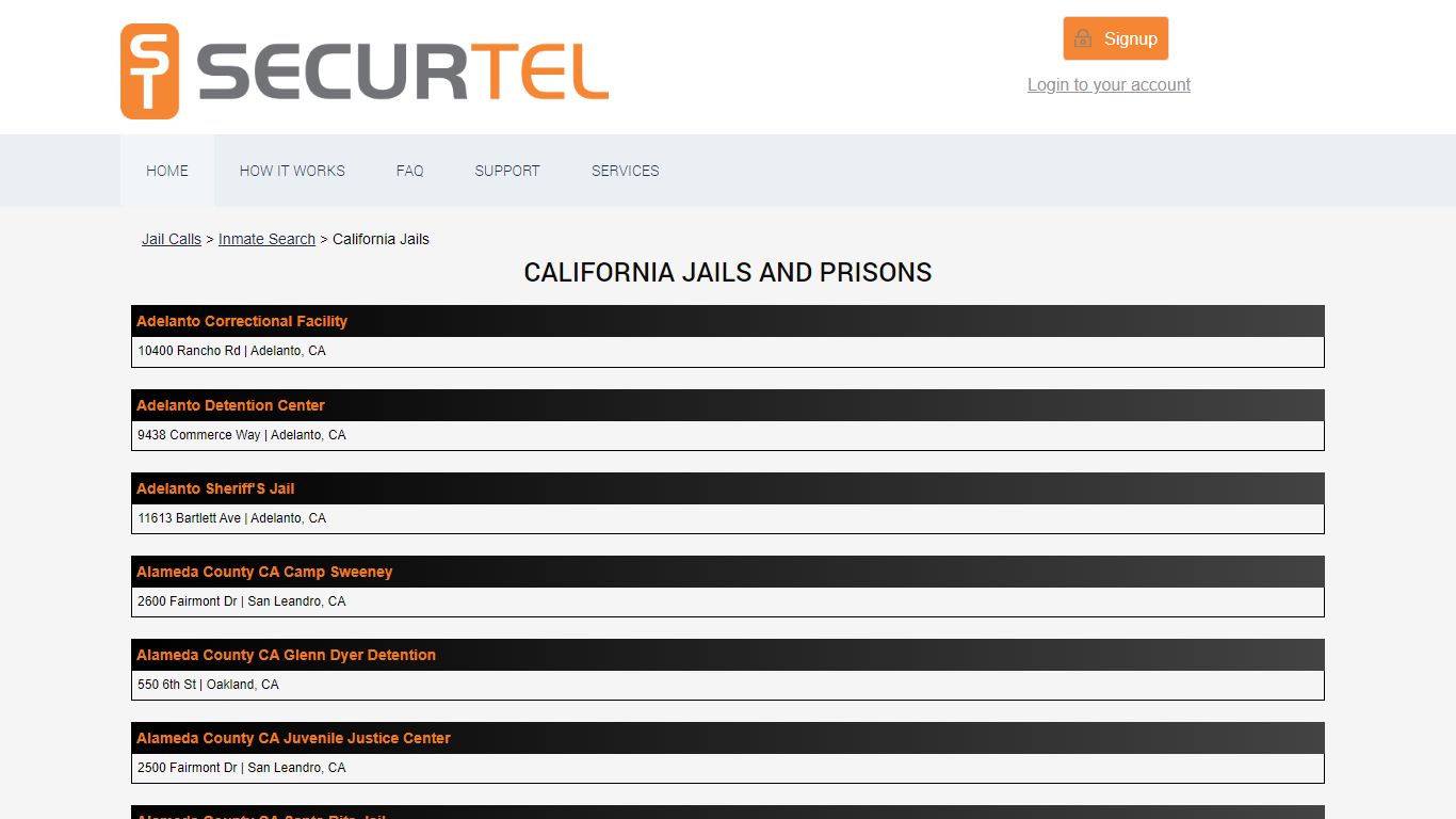 California Prisoner Locator | California Inmate Search - SecurTel